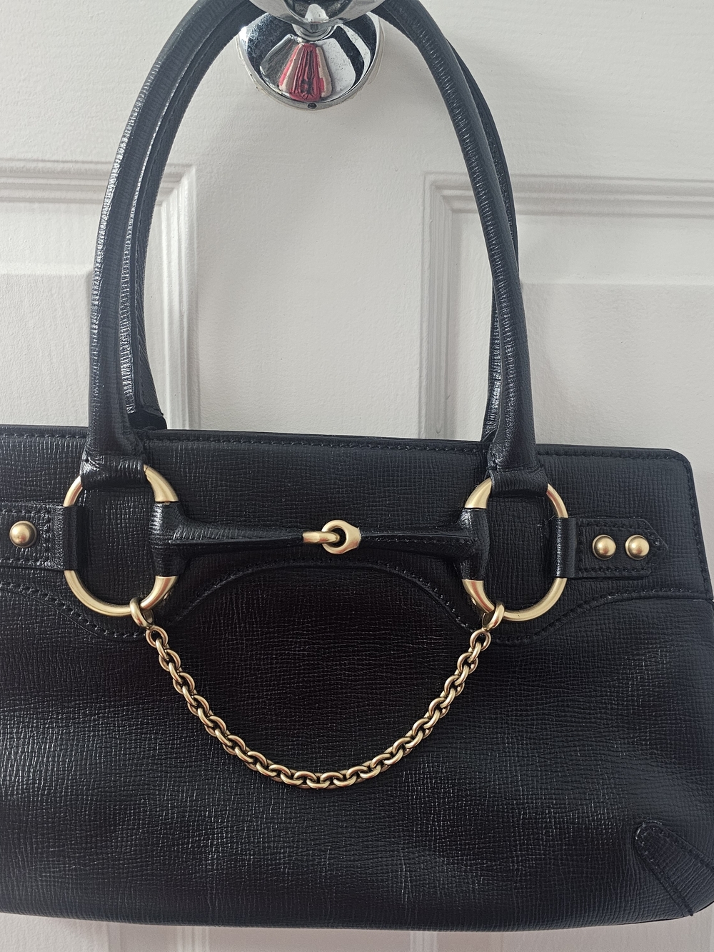 Gucci Horsebit Leather Handbag
